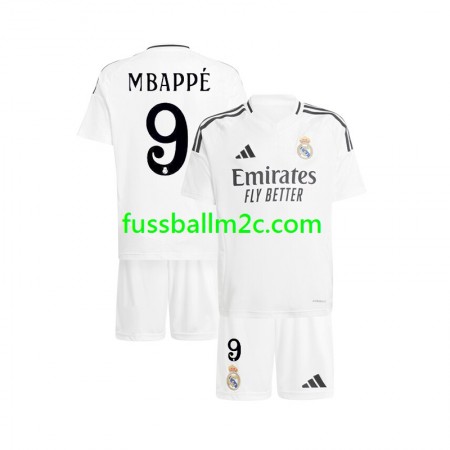 Fußballtrikots Real Madrid Kylian Mbappé 9 Kinder Heim Trikotsatz 2024-2025 Fußballtrikots Real Madrid Kylian Mbappé 9 Kinder Heim Trikotsatz 2024-2025